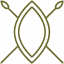 This image shows a stylized, symmetric turtle icon in an olive green color, reminiscent of the best safari destinations. The turtle’s body is elongated with a distinct, decorative shell pattern, and it